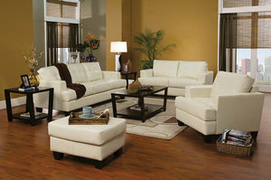 Samuel Transitional Cream Loveseat