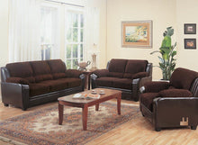 Load image into Gallery viewer, Monika Transitional Chocolate Loveseat
