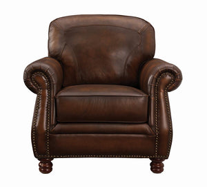 Montbrook Traditional Hand Rubbed Brown Chair