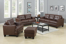 Load image into Gallery viewer, Samuel Transitional Dark Brown Ottoman
