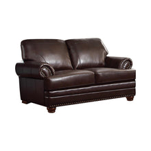 Load image into Gallery viewer, Colton Traditional Brown Loveseat
