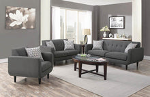 Load image into Gallery viewer, Stansall Mid-Century Modern Grey Loveseat
