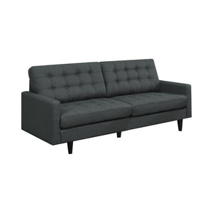 Kesson Mid-Century Modern Charcoal Sofa