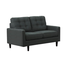 Load image into Gallery viewer, Kesson Mid-Century Modern Charcoal Loveseat
