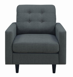 Kesson Mid-Century Modern Charcoal Chair