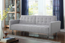 Load image into Gallery viewer, Transitional Light Grey Tufted Sofa Bed
