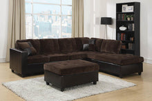 Load image into Gallery viewer, Mallory Casual Dark Chocolate Sectional
