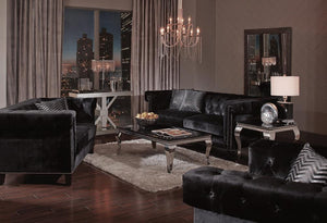 Reventlow Formal Black Sofa
