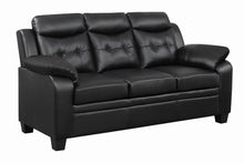 Load image into Gallery viewer, Finley Casual Black Padded Sofa
