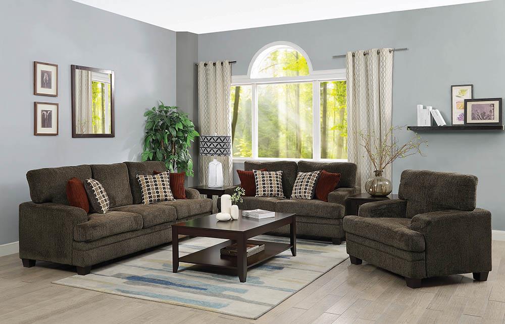 Griffin Casual Brown Loveseat