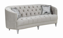 Load image into Gallery viewer, Avonlea Traditional Grey and Chrome Sofa
