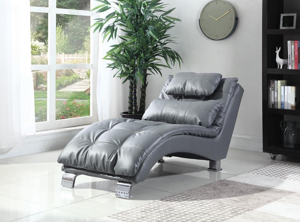 Dilleston Contemporary Grey Chaise