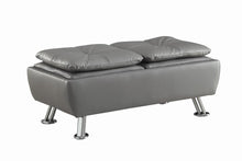 Load image into Gallery viewer, Dilleston Contemporary Grey Storage Ottoman

