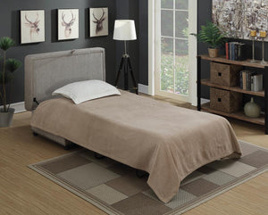 Traditional Dove Grey Sleeper Ottoman