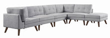 Load image into Gallery viewer, Churchill Modern Grey Ottoman
