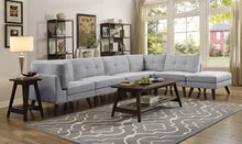 Load image into Gallery viewer, Churchill Modern Grey Ottoman
