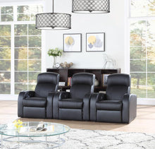 Load image into Gallery viewer, Cyrus Home Theater Black Recliner

