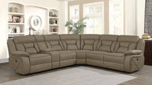 Load image into Gallery viewer, Camargue Casual Tan Motion Sectional
