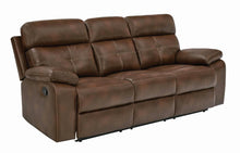 Load image into Gallery viewer, Damiano Transitional Brown Motion Sofa

