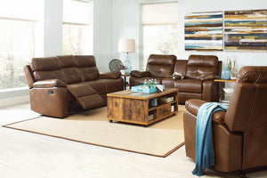 Damiano Transitional Brown Motion Sofa