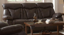 Load image into Gallery viewer, Zimmerman Dark Brown Power Motion Faux Leather Reclining Sofa
