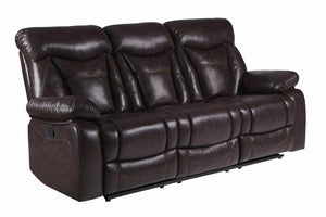 Zimmerman Casual Dark Brown Motion Sofa