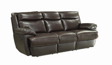 Load image into Gallery viewer, MacPherson Brown Leather Reclining Sofa
