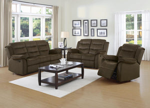 Rodman Chocolate Reclining Loveseat