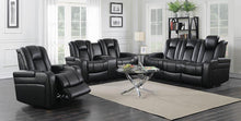 Load image into Gallery viewer, Delangelo Black Power Motion Reclining Loveseat
