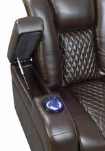 Load image into Gallery viewer, Delangelo Brown Power Motion Reclining Loveseat

