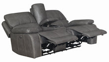 Load image into Gallery viewer, Ravenna Casual Charcoal Power Loveseat
