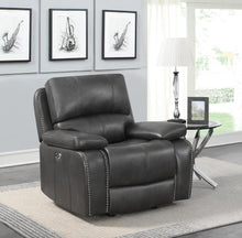 Load image into Gallery viewer, Ravenna Casual Charcoal Power Glider Recliner
