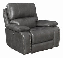 Load image into Gallery viewer, Ravenna Casual Charcoal Power Glider Recliner
