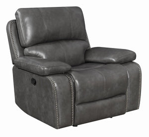 Ravenna Casual Charcoal Motion Glider Recliner