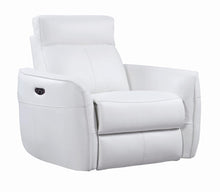 Load image into Gallery viewer, Cecelia Casual White Power Glider Recliner with Power Headrest
