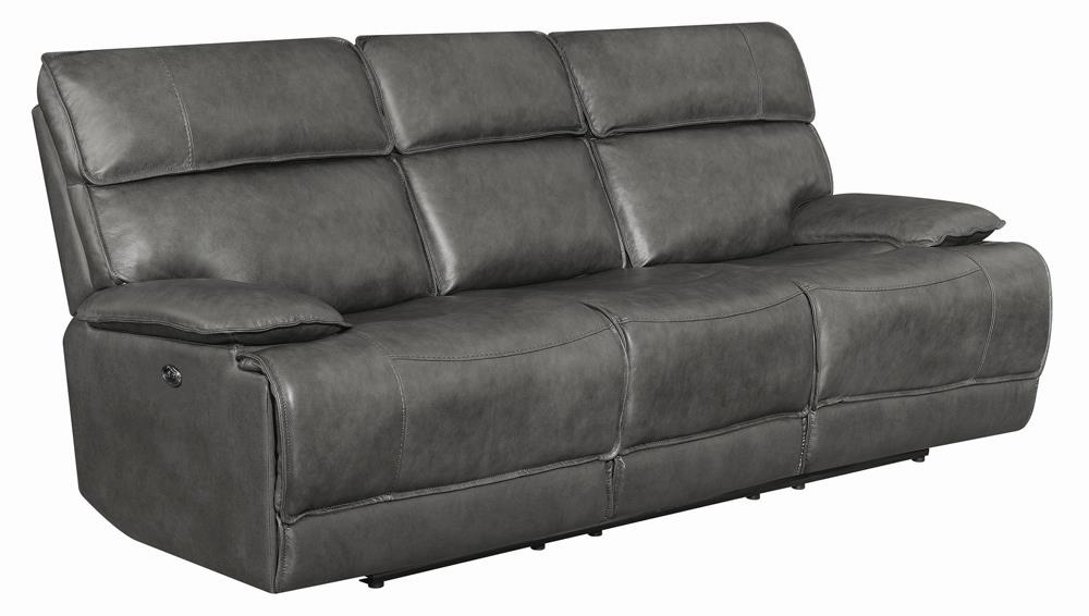 Standford Casual Charcoal Power Sofa