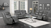 Load image into Gallery viewer, Conrad Transitional Grey Power Sofa
