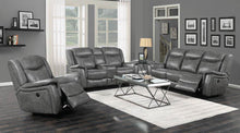 Load image into Gallery viewer, Conrad Transitional Grey Motion Loveseat
