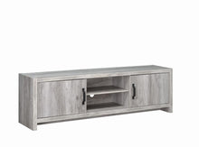 Load image into Gallery viewer, Modern Grey Driftwood TV Console
