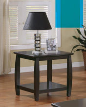 Load image into Gallery viewer, Wood Top Espresso End Table
