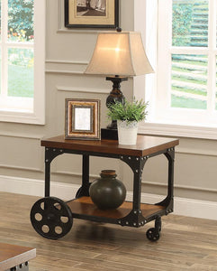 Rustic Cherry End Table