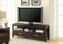 Load image into Gallery viewer, Transitional Dark Brown TV Console
