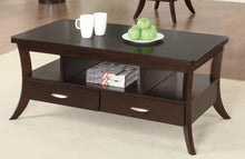 Load image into Gallery viewer, Occasional Transitional Espresso Coffee Table
