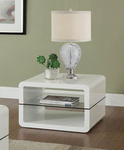 Load image into Gallery viewer, Modern White End Table
