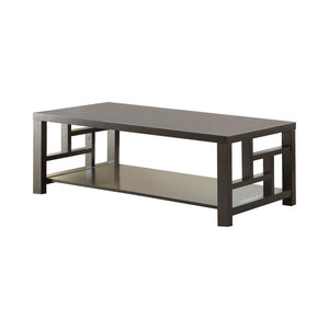 Transitional Cappuccino Coffee Table