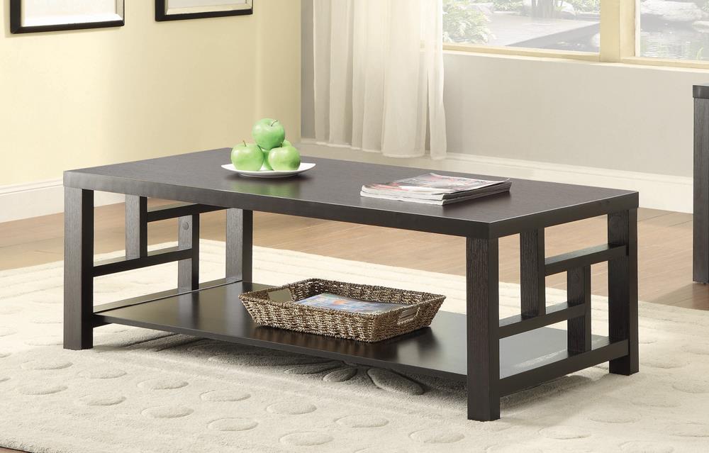 Transitional Cappuccino Coffee Table