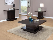 Load image into Gallery viewer, Cappuccino Wood Top Sofa Table
