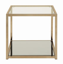 Load image into Gallery viewer, Calantha Modern Chocolate Chrome End Table
