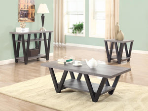 Mid-Century Modern Black Side Table