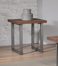 Load image into Gallery viewer, Industrial Walnut End Table
